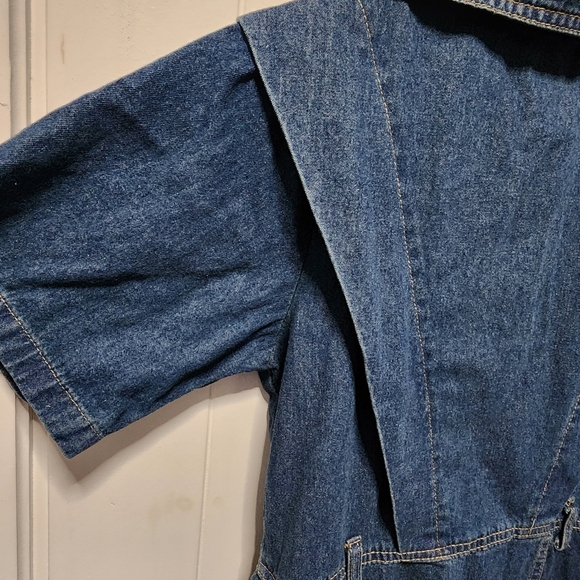 Denim Collared Maxi Dress size M. - Picture 7 of 8